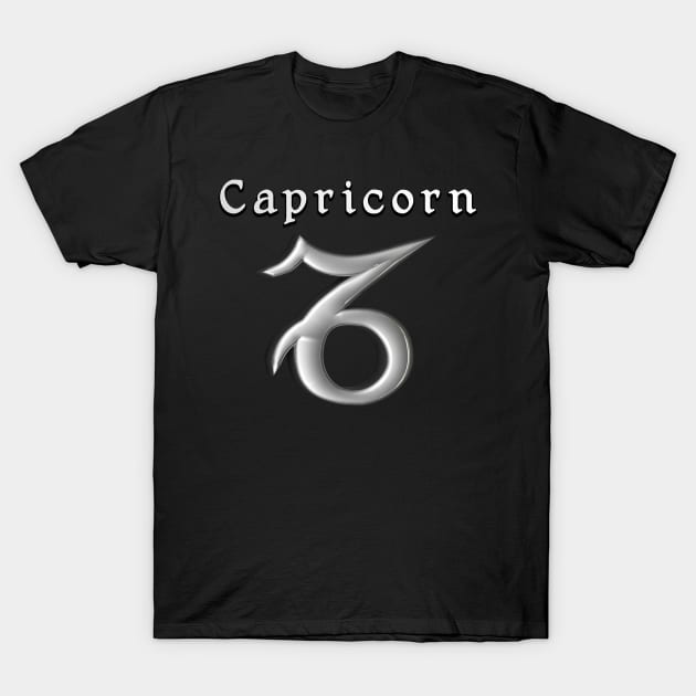 Capricorn Zodiac Sign Hippy Hipster Astrology T-Shirt by letnothingstopyou